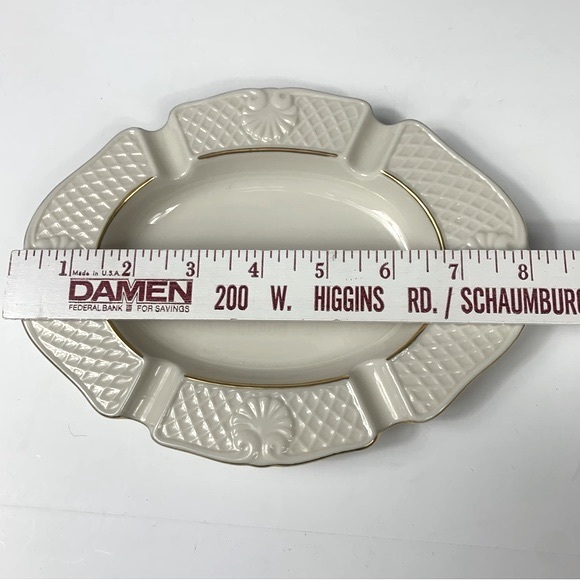 Vintage Lenox Ashtray Aegean Collection Sea Shell Ivory w/Gold Trim - Picture 3 of 7